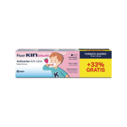 Fluorkin Infantil Pasta Fresa 75+25 Ml.