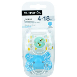 Chupete Silicona Fisiologico Suavinex Fusion 4-18M 2 Uds.