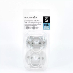 Chupete Silicona Fisiologico Suavinex +18 M 2 Uds.Es